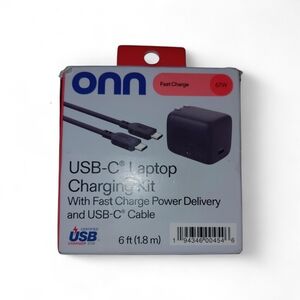 ONN USB-C Laptop Charging Kit - Black